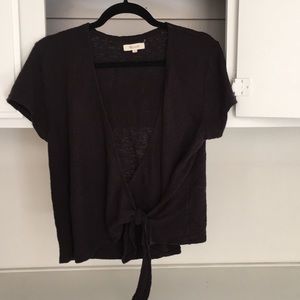Madewell Texture Thread Wrap-tie Top